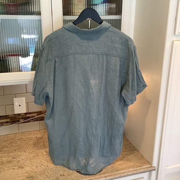Rails Men's Greenish Blue Cotton Shirt Size XL - Picture 4 of 8